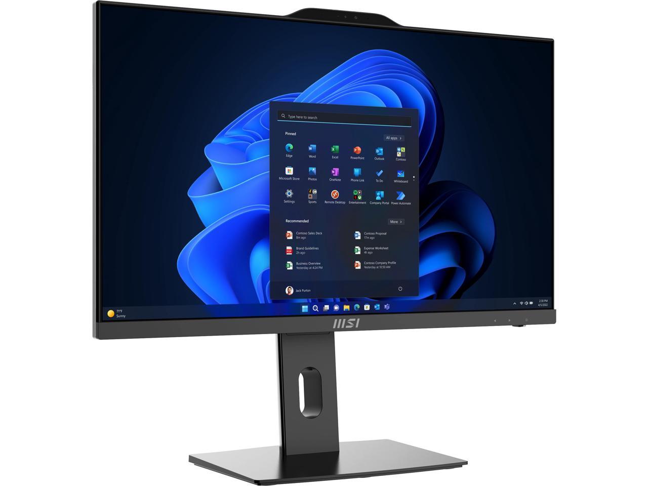 MSI All-in-One Computer PRO AP242P 14M-644US Intel Core i5-14400 8GB DDR5 1 TB PCIe SSD 23.8" Windows 11 Home 64-bit