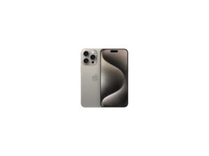 Apple iPhone 15 Pro Max 256GB Natural Titanium Fully Unlocked Smartphone - Premium 90% and Above Battery - Excellent