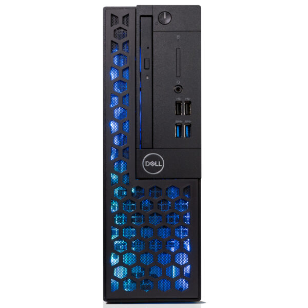 Refurbished BlairTech Custom Dell RGB Gaming Bundle | Intel i5 + NVIDIA GeForce GT1030 | 16GB DDR4 RAM | 1TB SSD | WiFi 6 & Bluetooth | New 24" Monitor | Periphio RGB Keyboard, Mouse & Headset