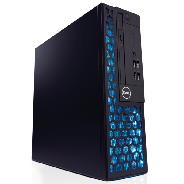 Refurbished BlairTech Custom Dell RGB Gaming Bundle | Intel i5 + NVIDIA GeForce GT1030 | 16GB DDR4 RAM | 1TB SSD | WiFi 6 & Bluetooth | New 24" Monitor | Periphio RGB Keyboard, Mouse & Headset