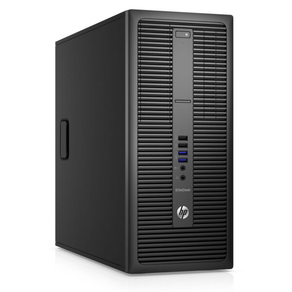 Refurbished HP EliteDesk 800 G2 Tower PC Bundle | New 24 inch Computer Monitor, Keyboard, Mouse | Intel Core i5 (6th Gen), Windows 10, WiFi