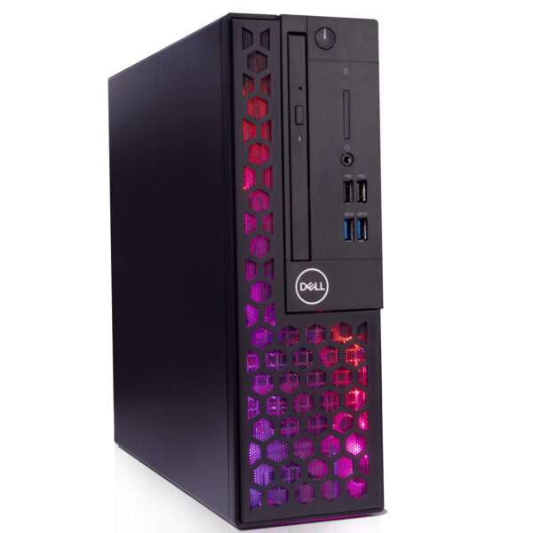 Refurbished BlairTech Custom Dell RGB Gaming Bundle | Intel i5 + NVIDIA GeForce GT1030 | 16GB DDR4 RAM | 1TB SSD | WiFi 6 & Bluetooth | New 24" Monitor | Periphio RGB Keyboard, Mouse & Headset