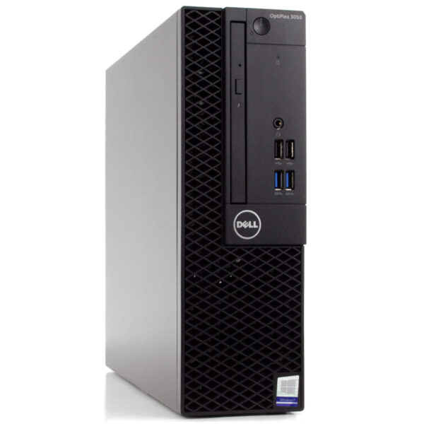 Refurbished Dell OptiPlex 3050 PC Bundle | New 24 inch Computer Monitor, Keyboard, Mouse | Intel Core i5 (7th Gen), Windows 10, WiFi